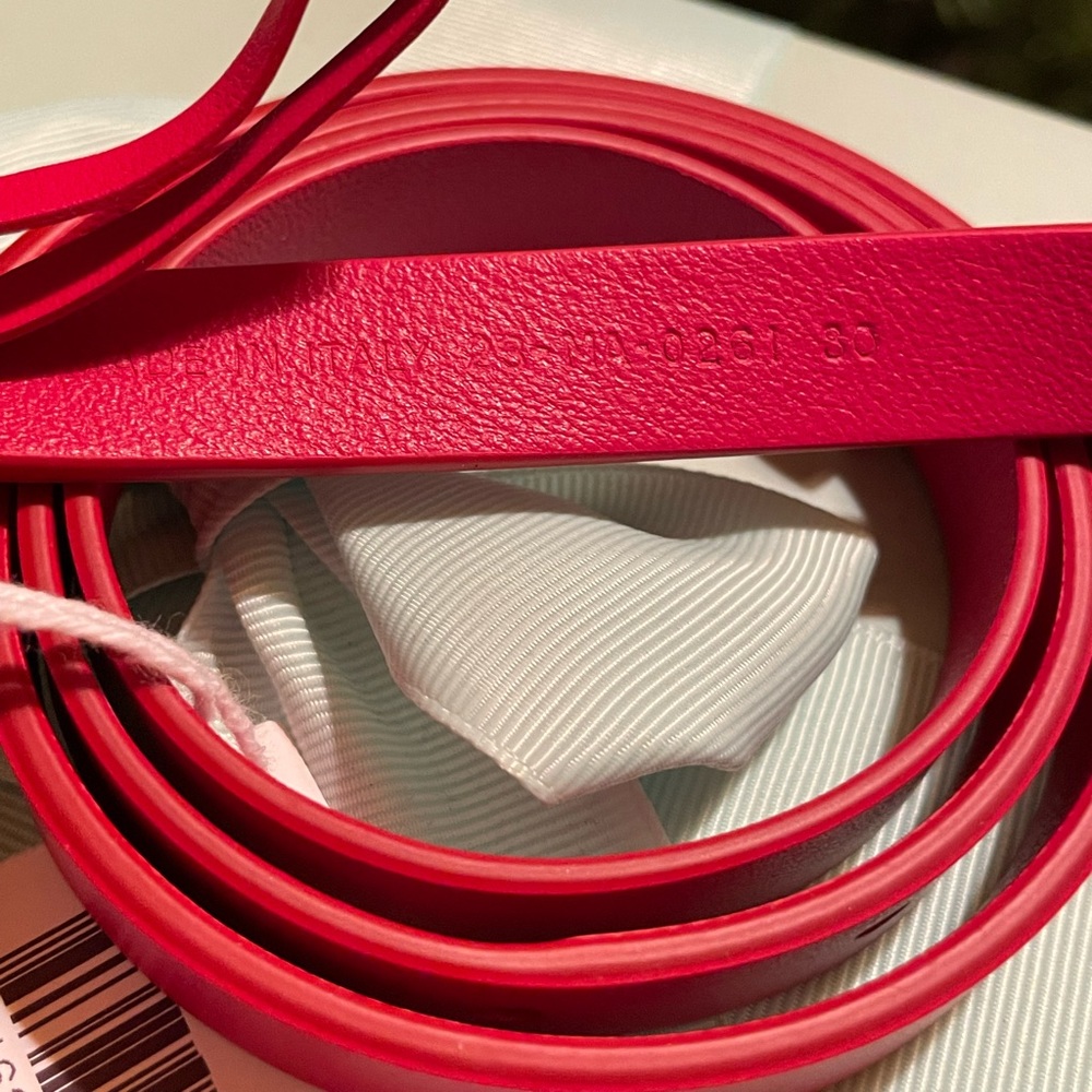 Dior Red Belt Size 80 - Picture 3 of 6